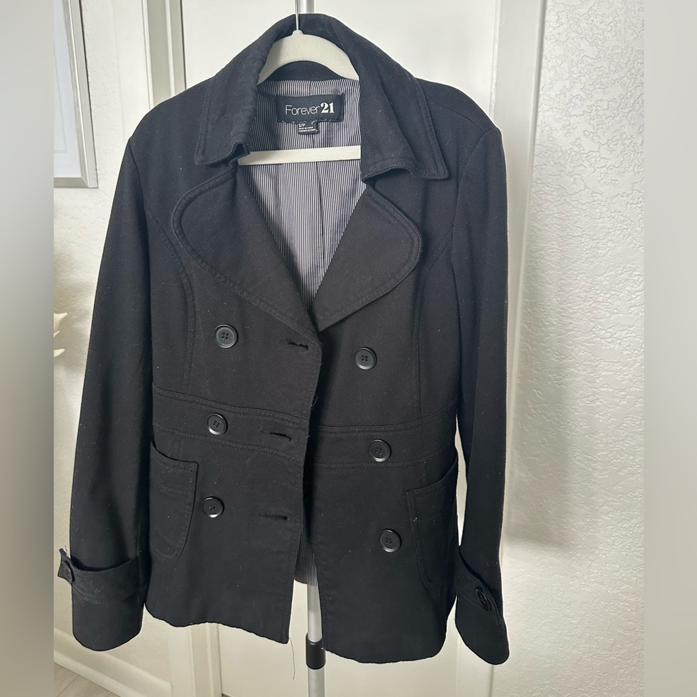 Forever21 Black Coat Size Small